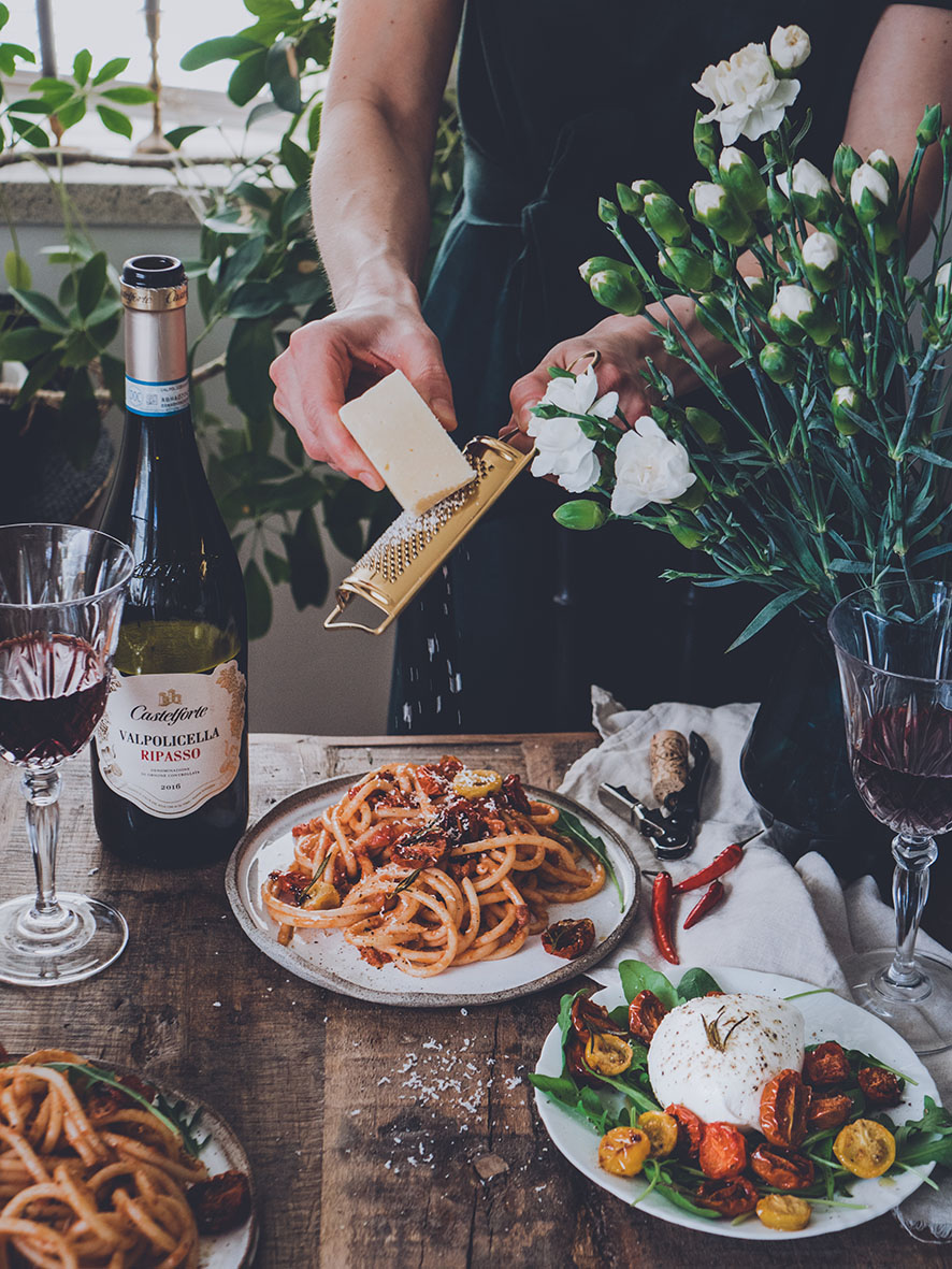 Italialainen klassikkopasta all'Amatriciana 